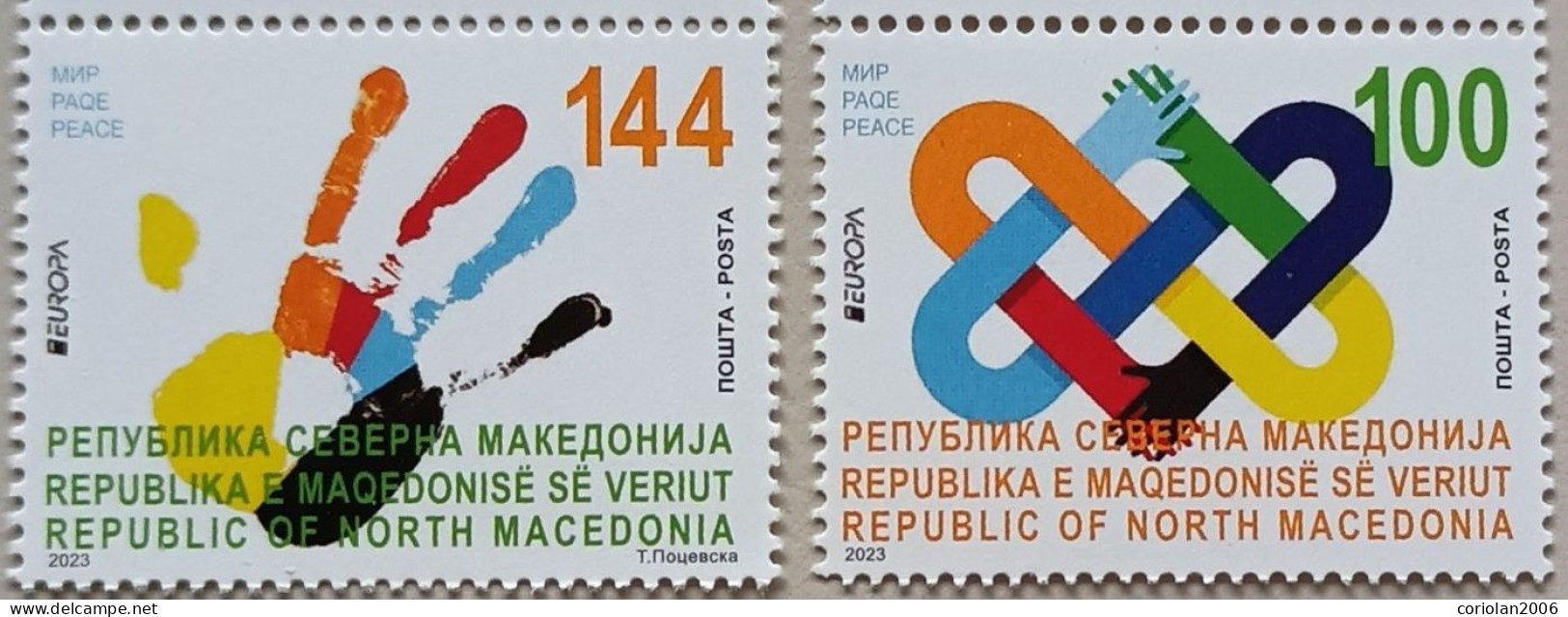 North Macedonia 2023 / Europa / Peace / Set 2 Stamps - 2023