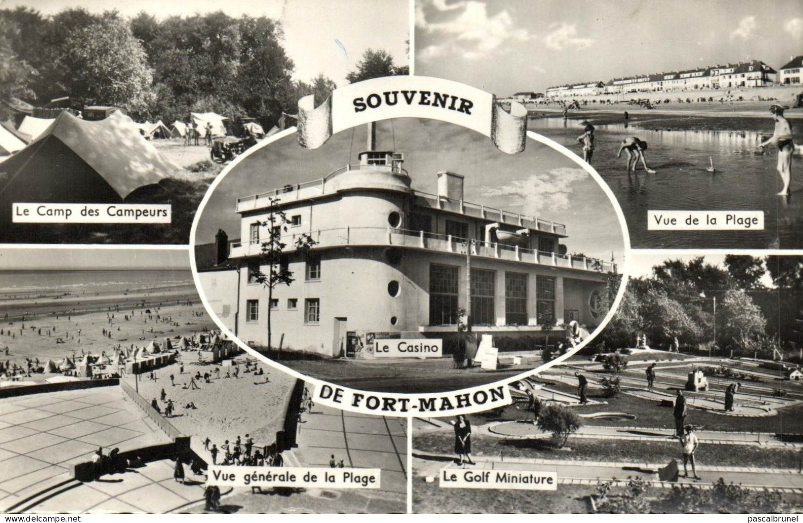 FORT MAHON - LE CAMP DES CAMPEURS -VUE DE LA PLAGE - LE GOLF MINIATURE - LE CASINO - Fort Mahon