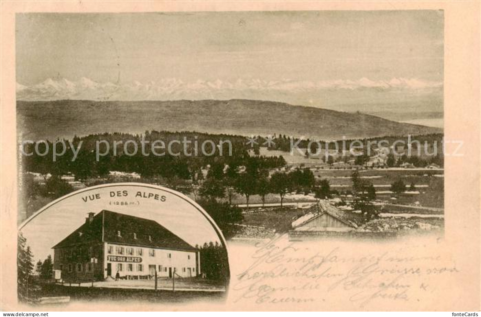 13799352 Les Loges Val-de-Ruz NE Panorama Hotel Vue Des Alpes  - Autres & Non Classés