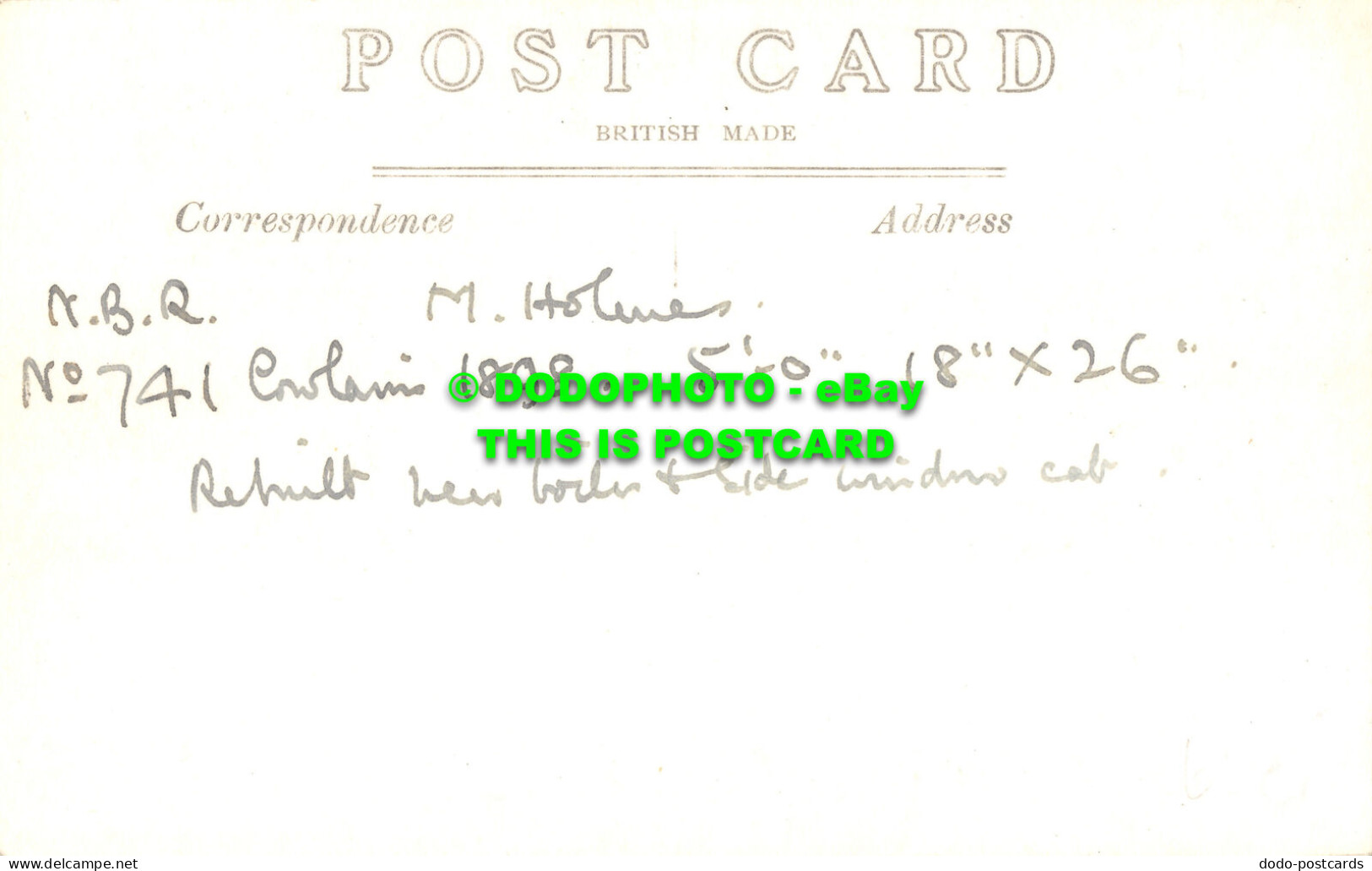 R506369 N. B. R. No. 741. M. Holmes. Postcard - Monde