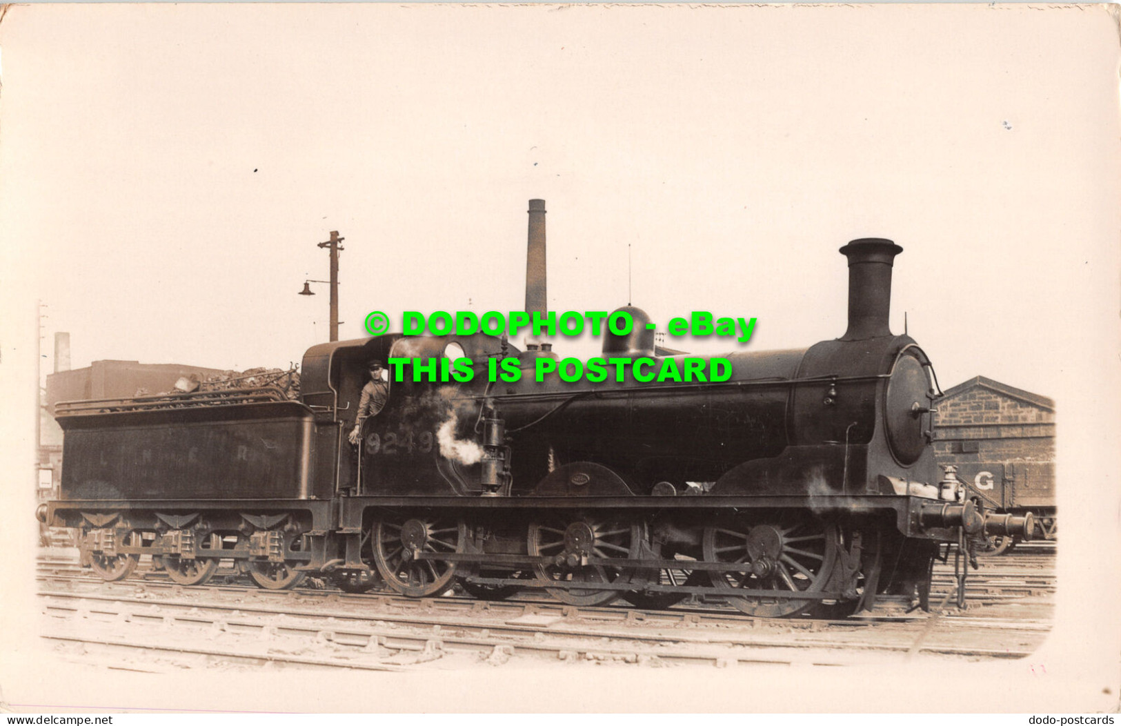 R506370 L. N. E. R. 9249. Locomotive. Postcard - Monde