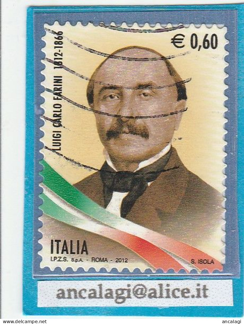 USATI ITALIA 2012 - Ref.1227 "LUIGI CARLO FARINI" 1 Val. - - 2011-20: Oblitérés