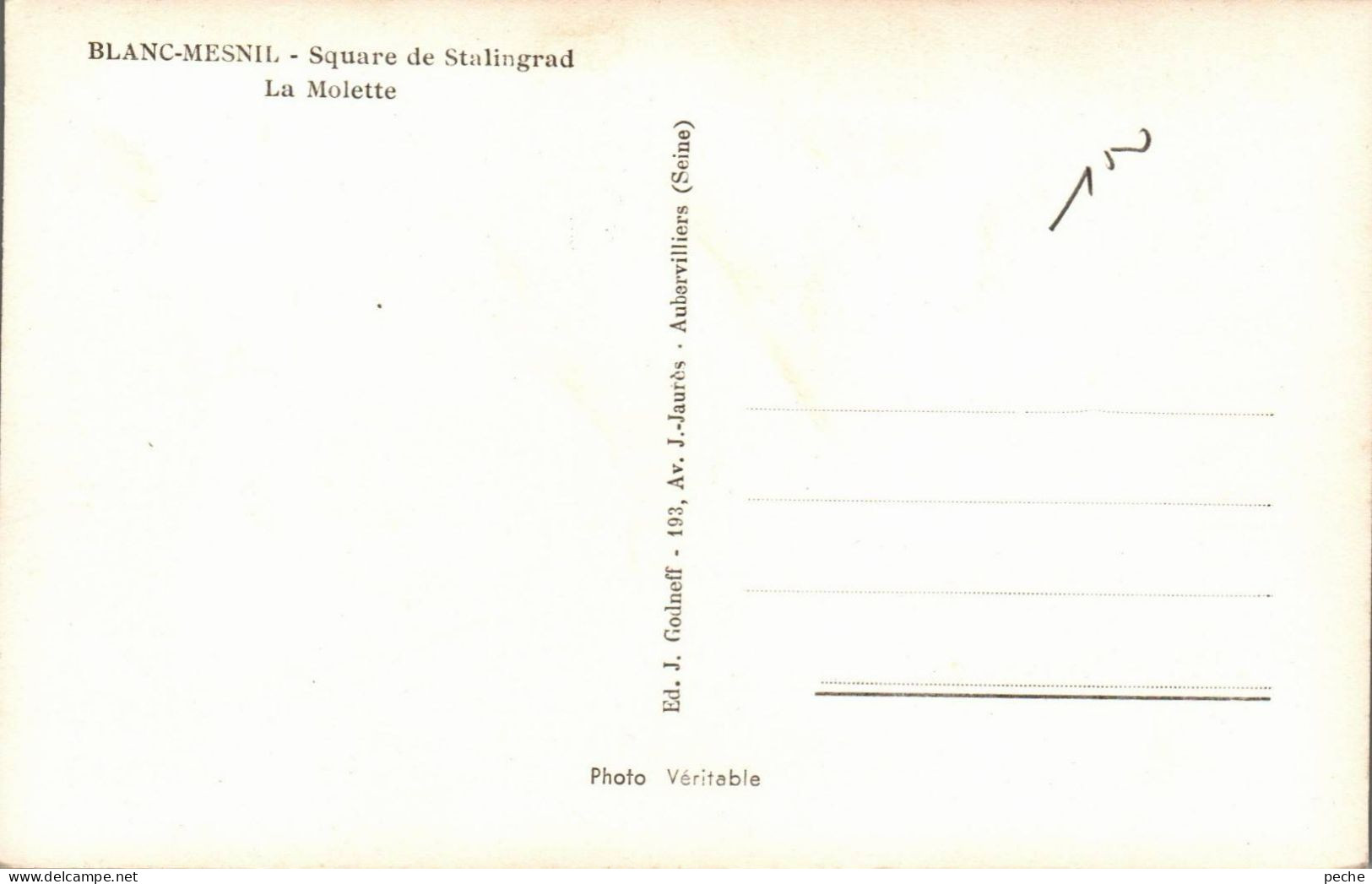 N°1006 W -cpsm Le Blanc Mesnil -square De Stalingrad- - Le Blanc-Mesnil