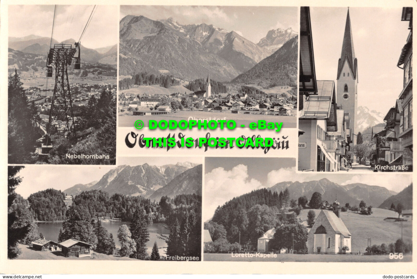 R507566 Oberstdorf Im Allgau. Kirchstrasse. E. Atzler. RP. Multi View - Welt