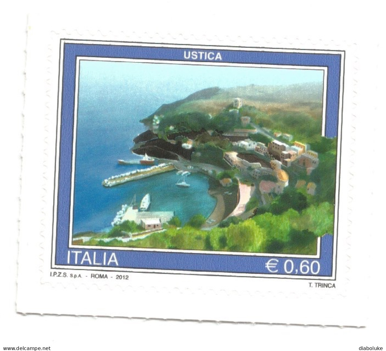 (REPUBBLICA ITALIANA) 2012, TURISTICA, USTICA - Francobollo Nuovo MNH - 2011-20:  Nuovi