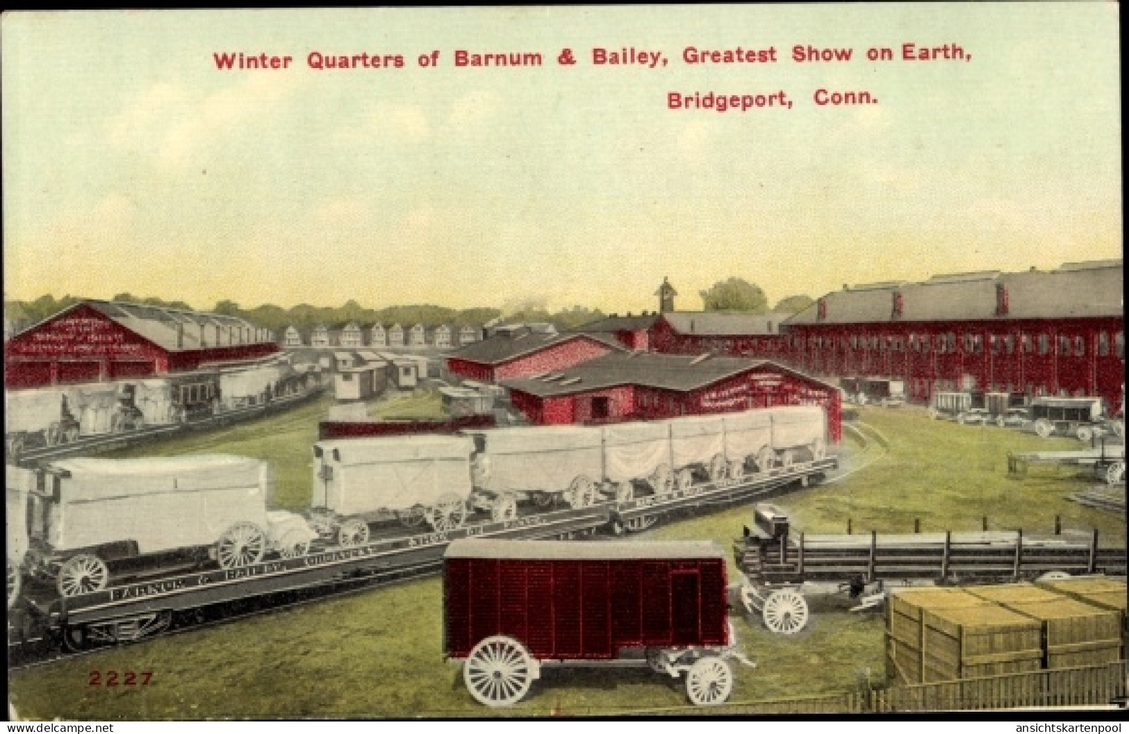 AK Bridgeport Connecticut USA, Winterquartiere Von Barnum & Balley - Sonstige & Ohne Zuordnung