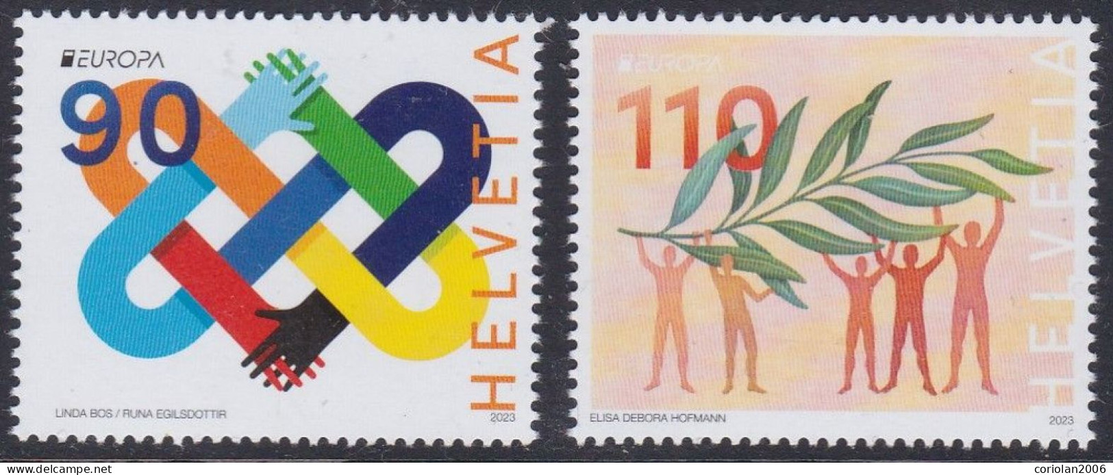 Switzerland 2023 / Europa / Peace / Set 2 Stamps - 2023