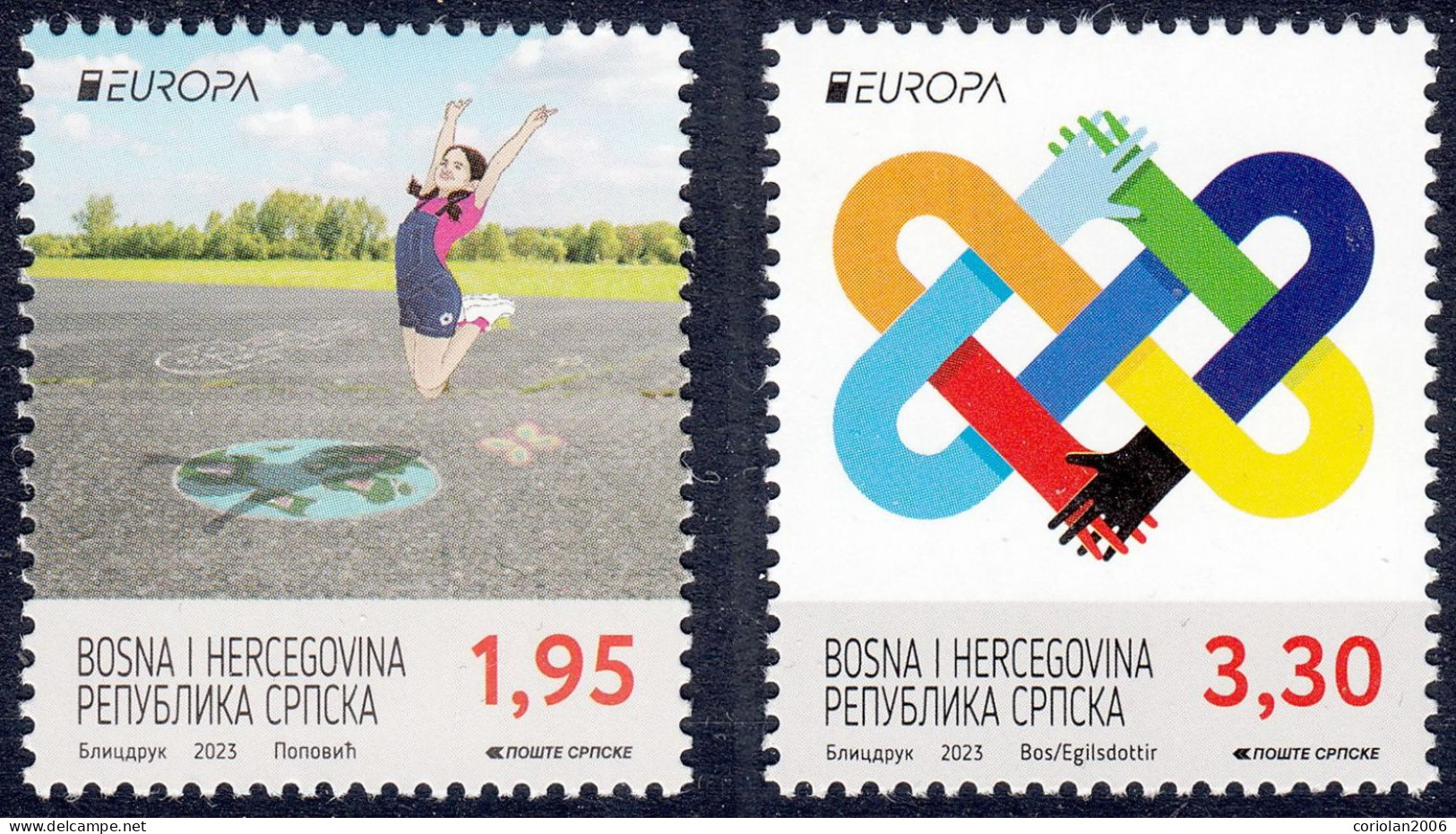 Bosnia Her. Rep. Sarpska 2023 / Europa / Peace / Set 2 Stamps - 2023