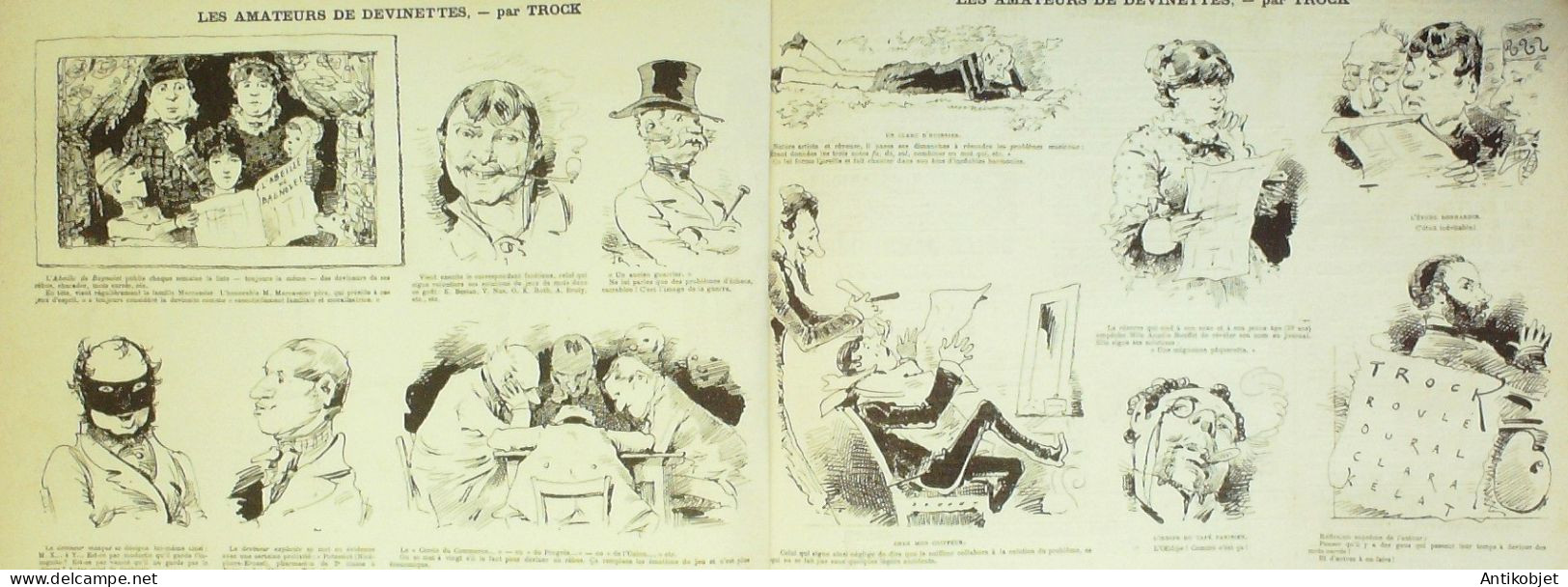 La Caricature 1882 N°122 Tableau Vie Militaire DranerLoys Draner Trock - Zeitschriften - Vor 1900