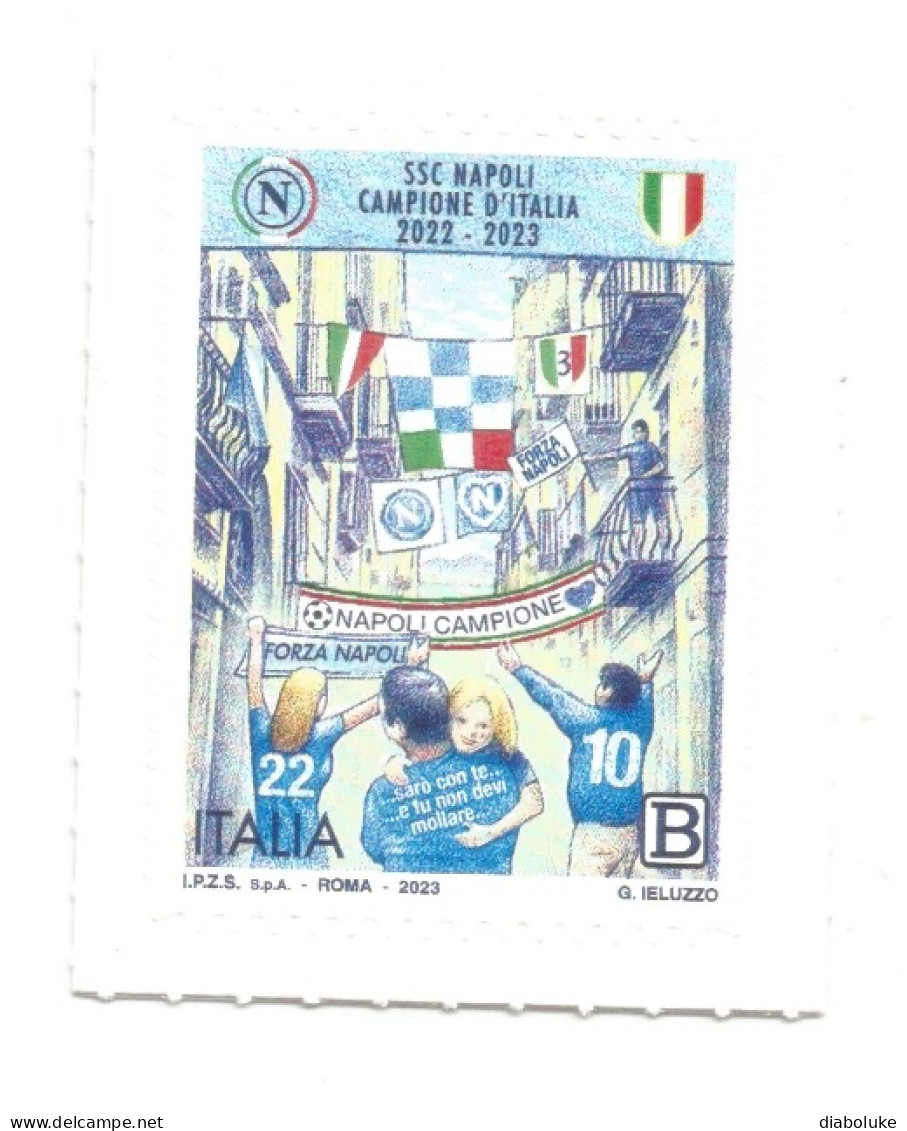 (REPUBBLICA ITALIANA) 2023, NAPOLI CAMPIONE - Francobollo Nuovo MNH - 2021-...: Mint/hinged