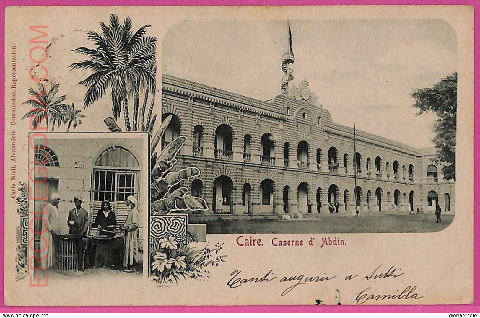 Ag3021 - EGYPT - VINTAGE POSTCARD - Cairo - 1901 - Kairo