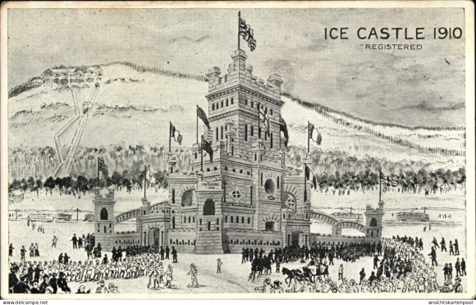 Artiste CPA Québec Kanada, Blick Auf Das Eisschloss 1910 - Autres & Non Classés