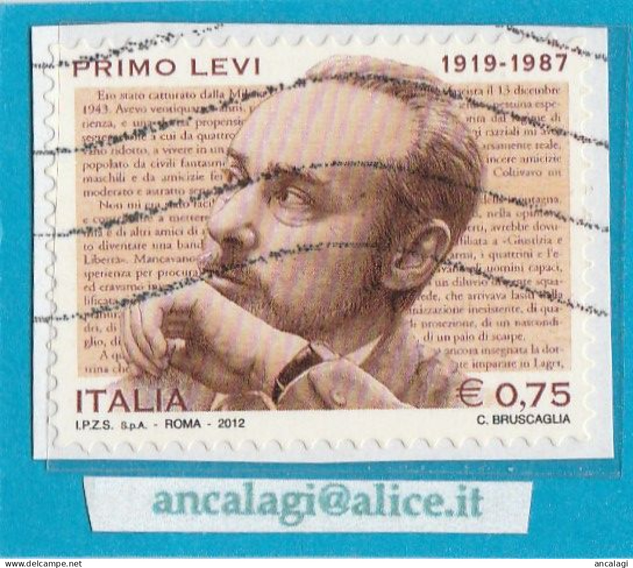 USATI ITALIA 2012 - Ref.1230A "PRIMO LEVI" 1 Val. - - 2011-20: Gebraucht