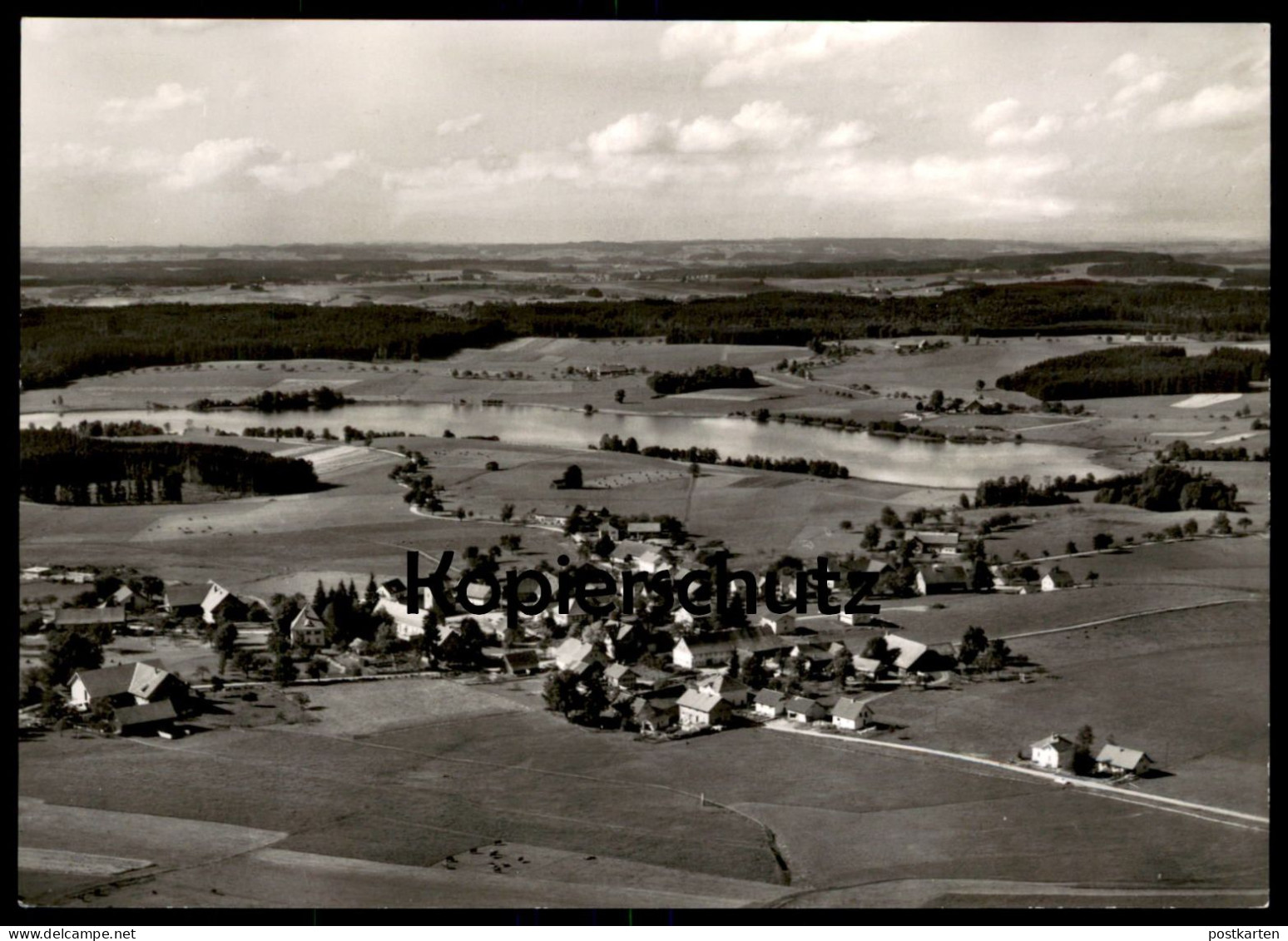 ÄLTERE POSTKARTE BEUREN IM ALLGÄU MIT BADSEE  PANORAMA TOTALANSICHT ORTSTEIL VON ISNY Ansichtskarte AK Cpa Postcard - Isny