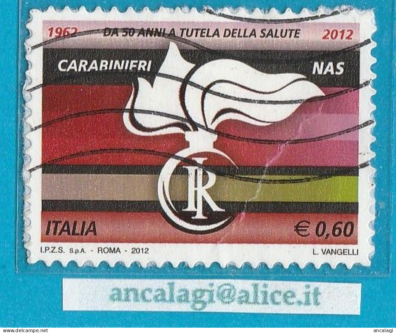 USATI ITALIA 2012 - Ref.1231 "CARABINIERI NAS" 1 Val. - - 2011-20: Usati