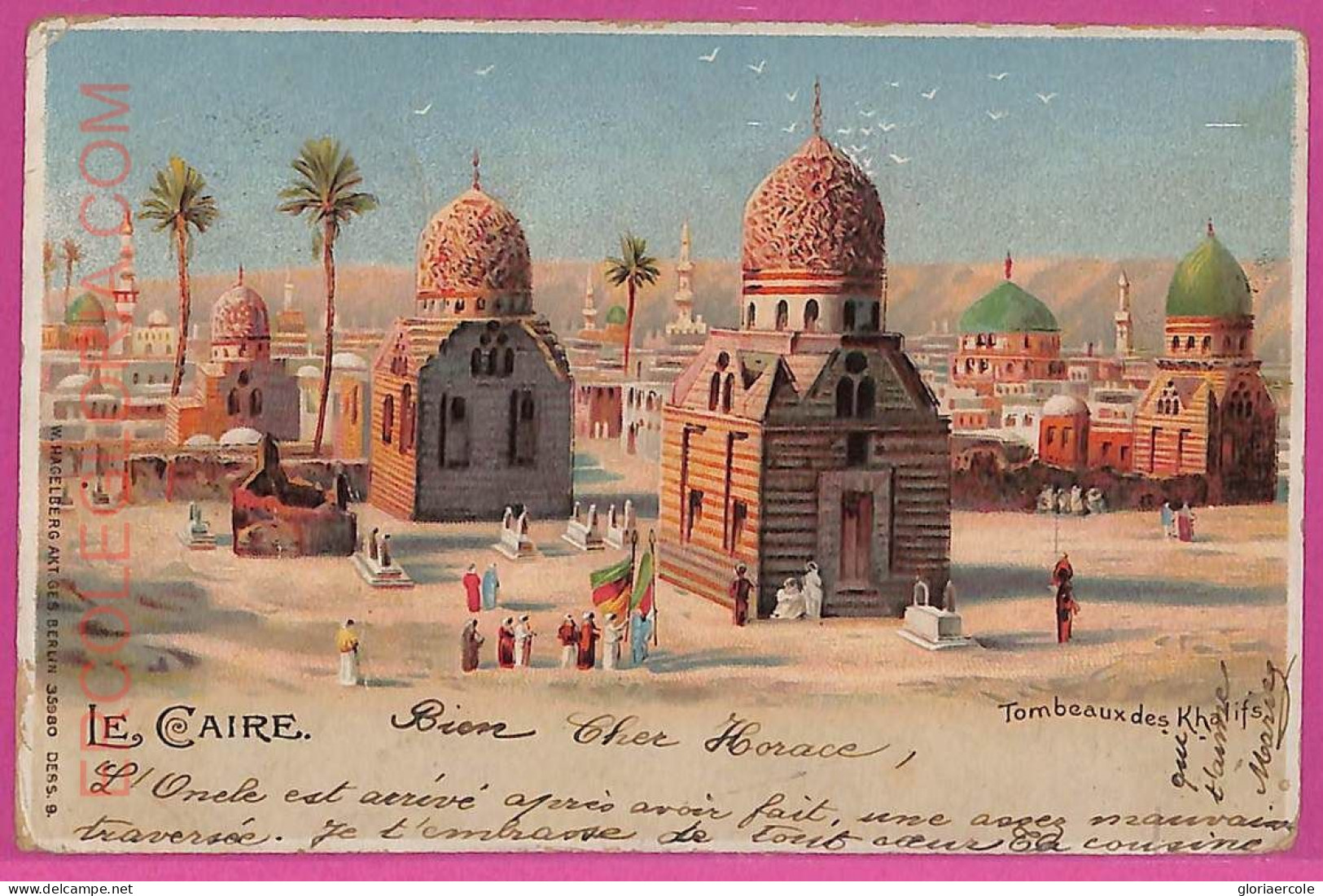 Ag3025 - EGYPT - VINTAGE POSTCARD - Cairo - 1903 - Kairo