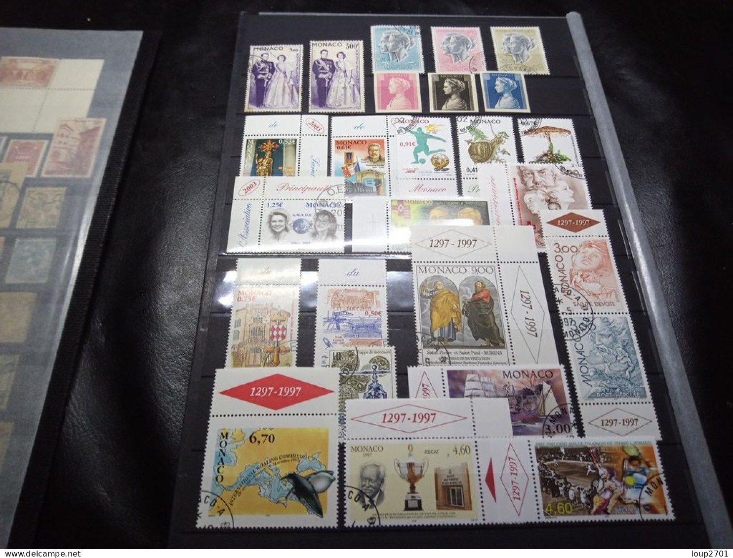 DM939 LOT FEUILLES MONACO N / O A TRIER COTE++ DEPART 10€ - Collections (en Albums)