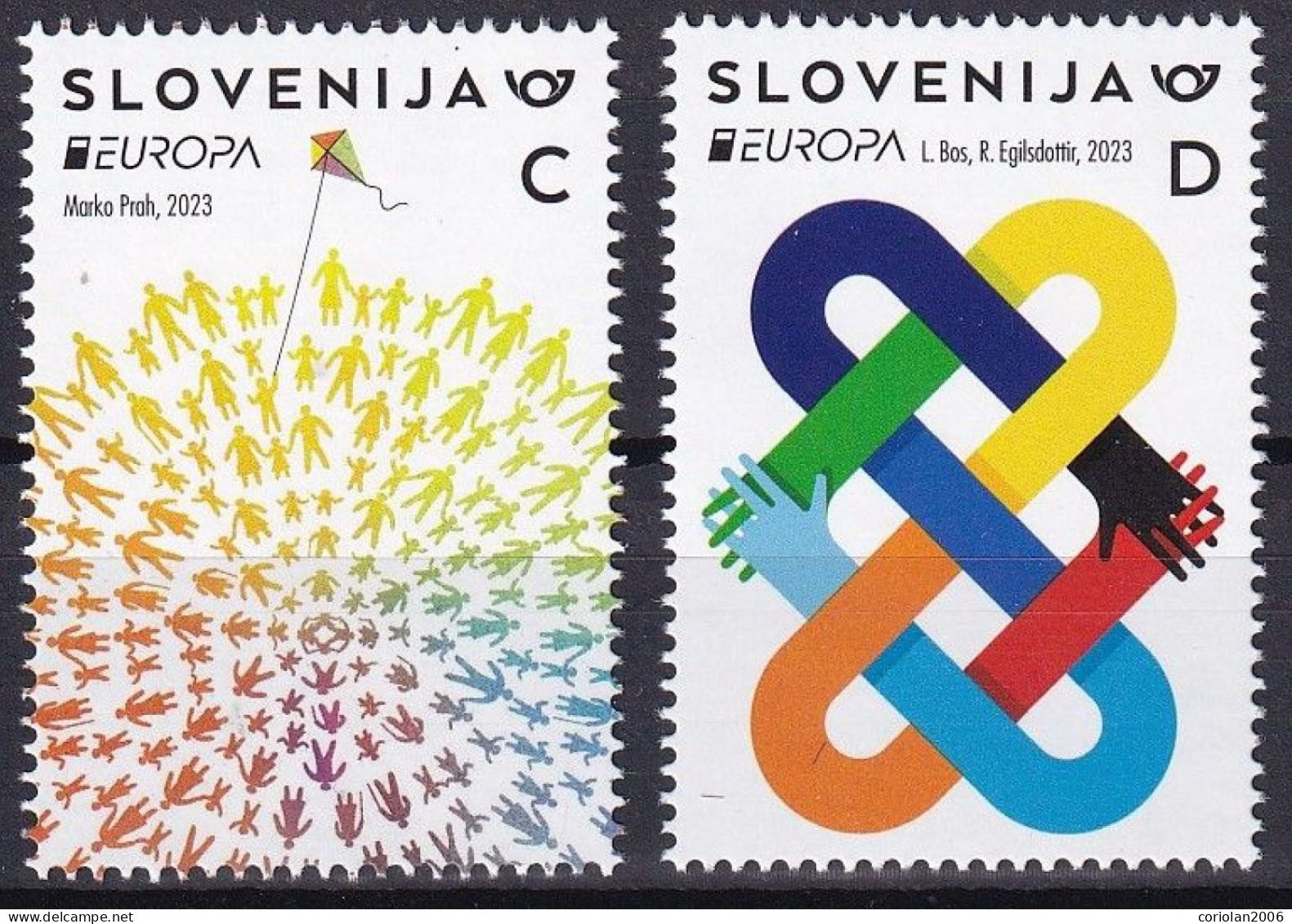 Slovenia 2023 / Europa / Peace / Set 2 Stamps - 2023