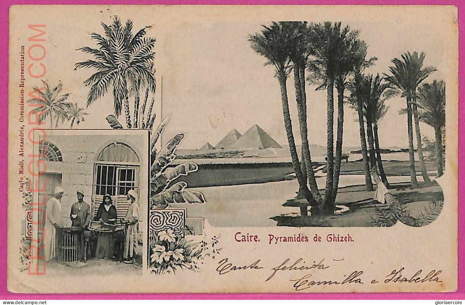Ag3026 - EGYPT - VINTAGE POSTCARD - Cairo - 1902 - Caïro