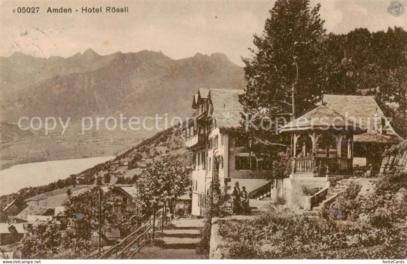 13798414 Amden SG Hotel Roessli Blick Auf Walensee Alpen Amden SG - Sonstige & Ohne Zuordnung