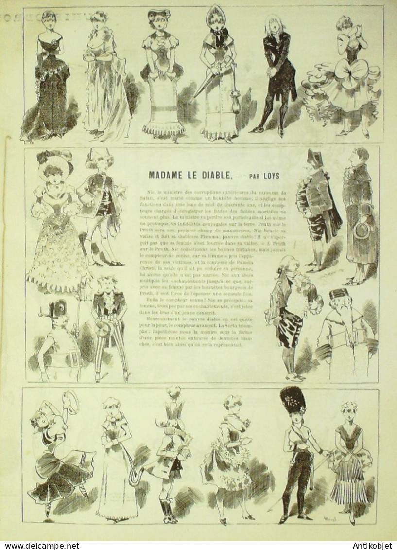 La Caricature 1882 N°125 Excursion Du Salon Robida L'Hippodrome Bach - Revistas - Antes 1900