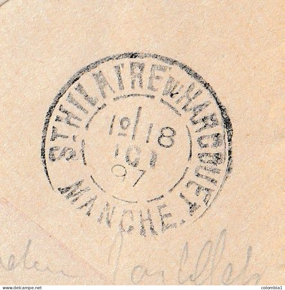 Lettre De FOUGERES Du 17 Octobre 1897 Via ST HILAIRE Du HARCOUET - 1898-1900 Sage (Type III)