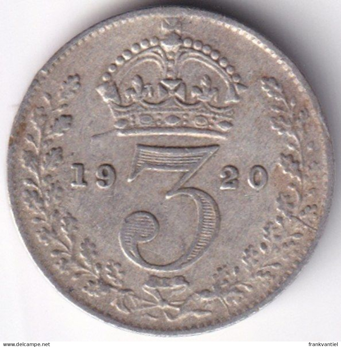 United Kingdom - Britain KM-813 Or 813a 3 Pence 1920 - Autres & Non Classés