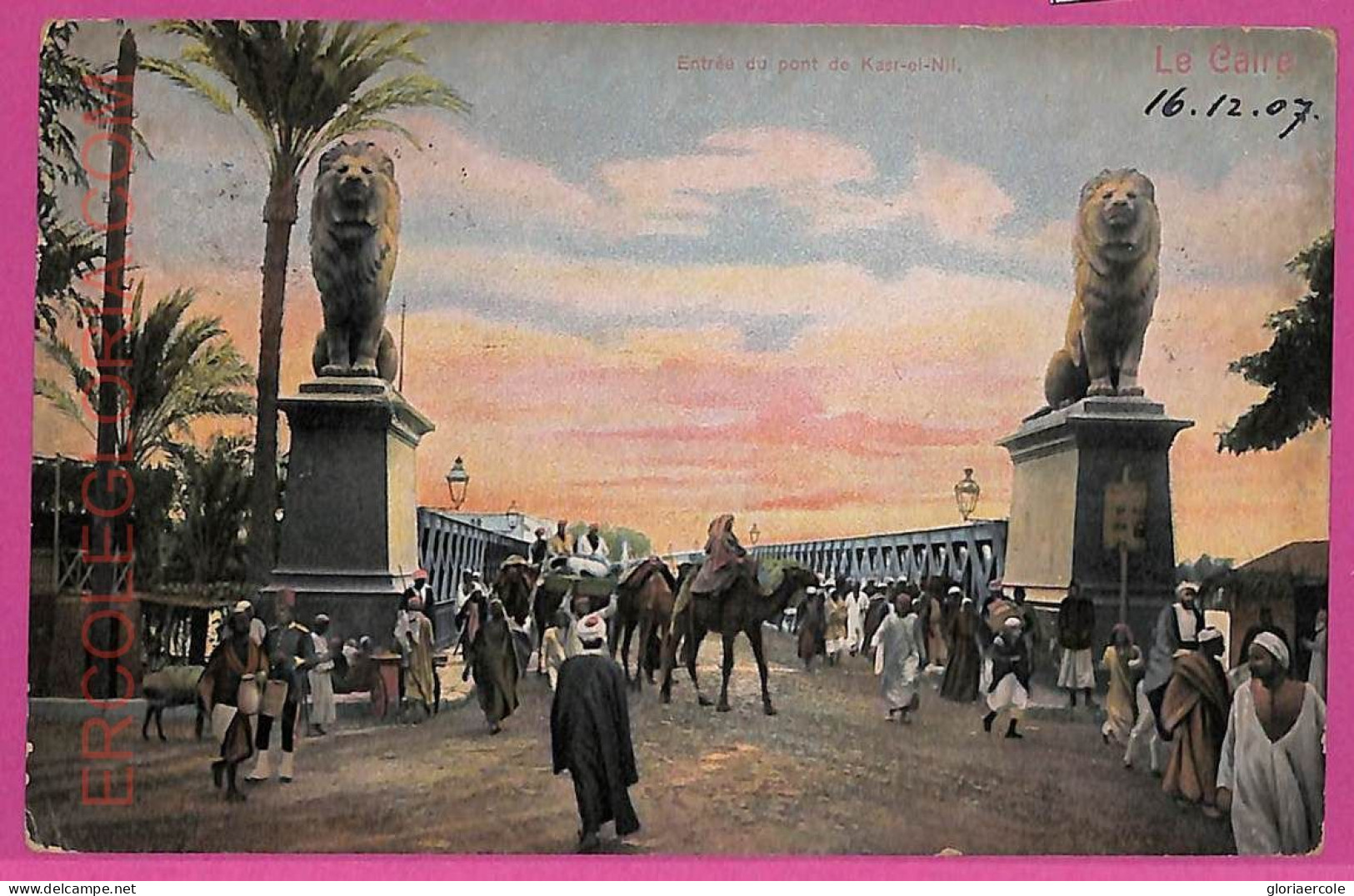 Ag3028 - EGYPT - VINTAGE POSTCARD - Cairo - 1907 - El Cairo