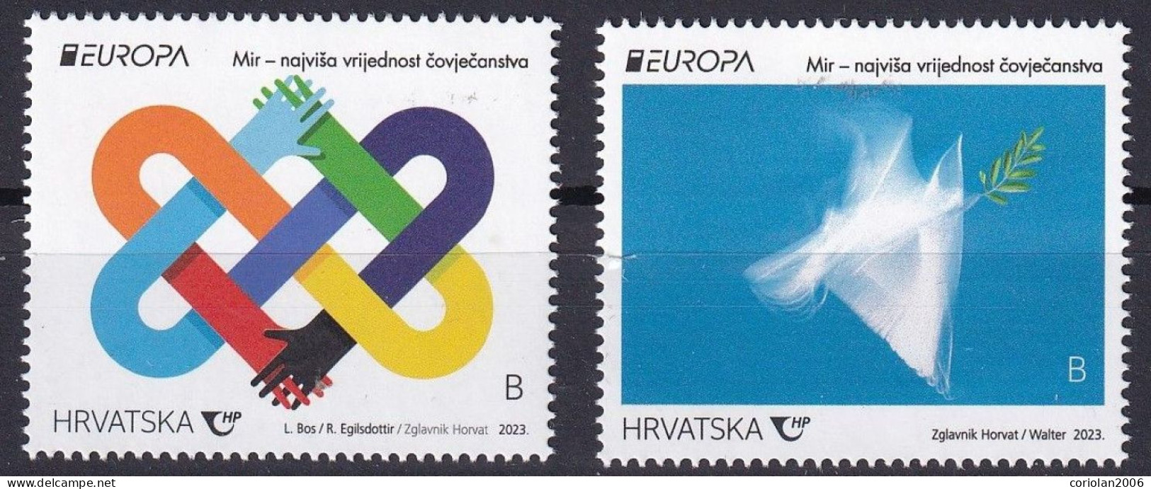 Croatia 2023 / Europa / Peace / Set 2 Stamps - 2023