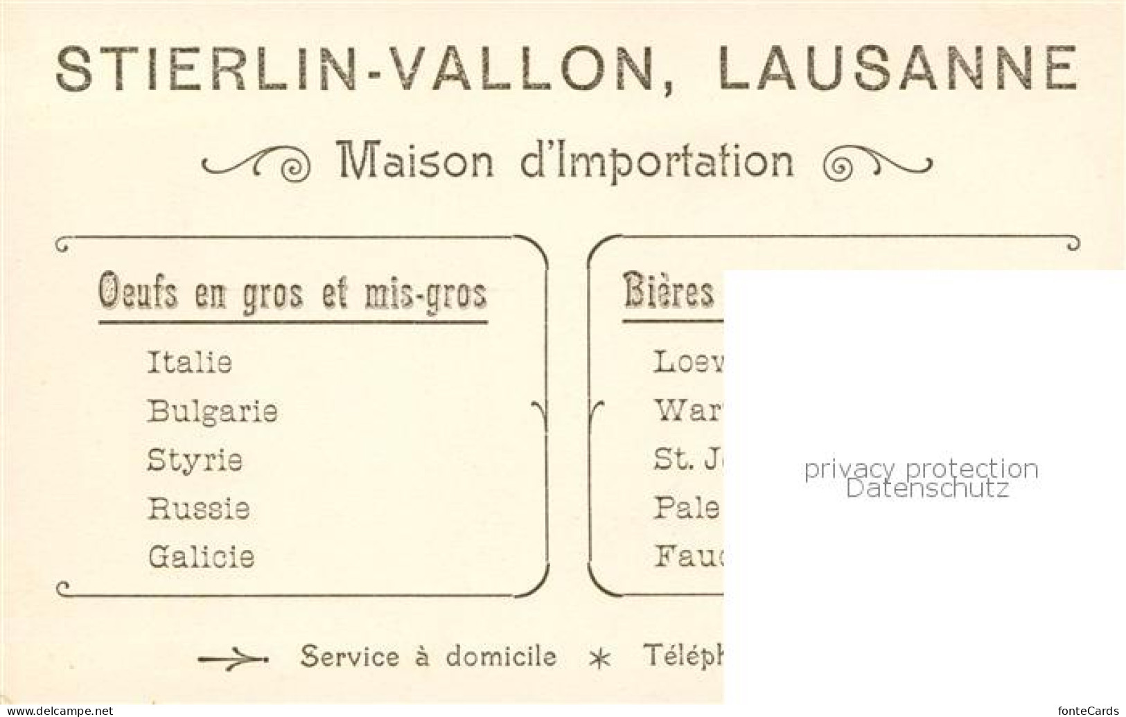 13798290 Lausanne VD Stierlin Vallon Maison D Importation Panorama Lausanne VD - Sonstige & Ohne Zuordnung