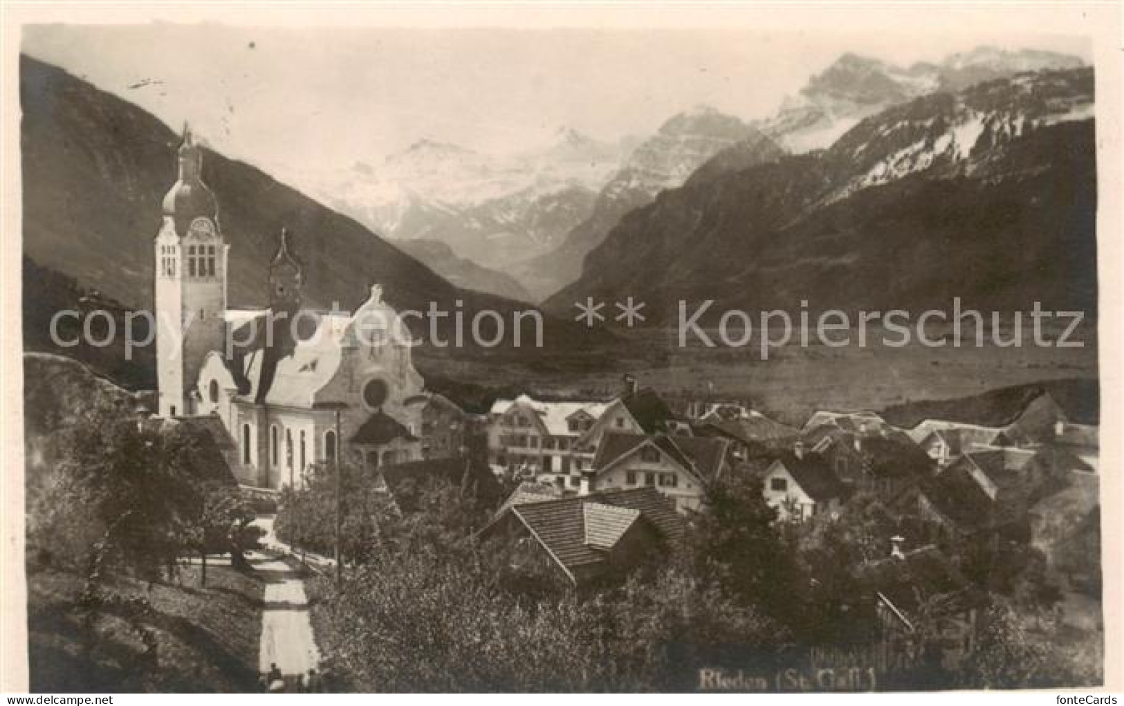 13797950 Rieden SG Ortsansicht Mit Kirche Alpen Rieden SG - Sonstige & Ohne Zuordnung