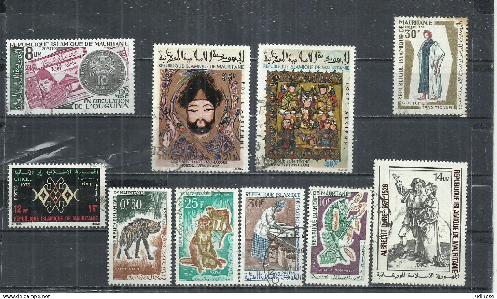 TEN AT A TIME - MAURITANIA - LOT OF 10 DIFFERENT - POSTALLY USED OBLITERE GESTEMPELT USADO - Mauritania (1960-...)