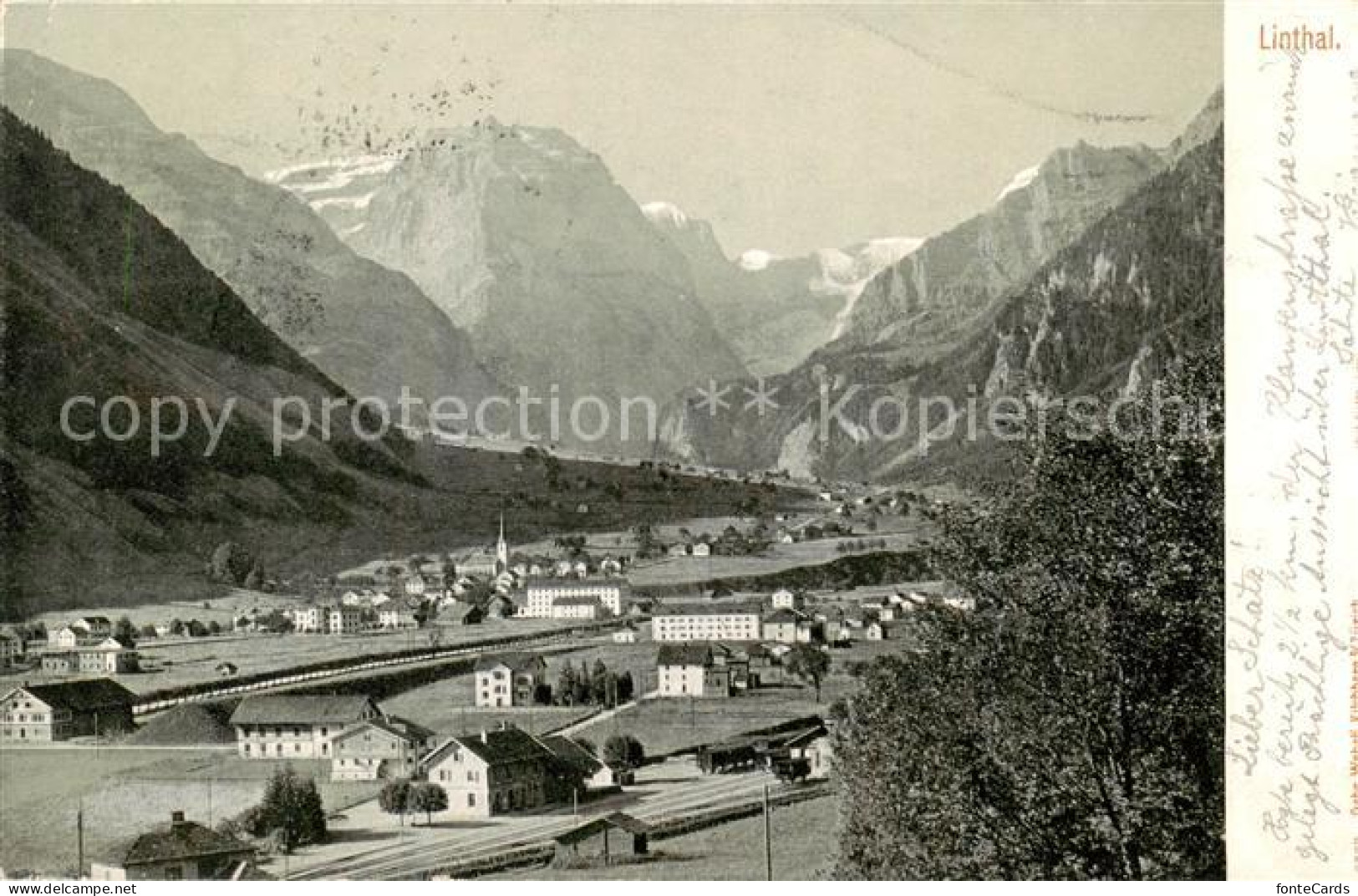 13797933 Linthal  GL Panorama Alpen  - Autres & Non Classés