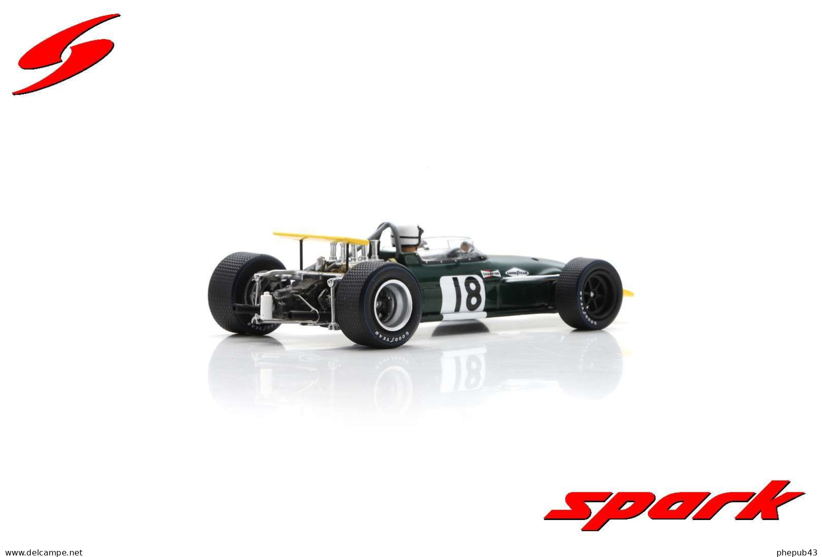 Brabham BT26 - Belgium GP F 1968 #18 - Jack Brabham - Spark - Spark