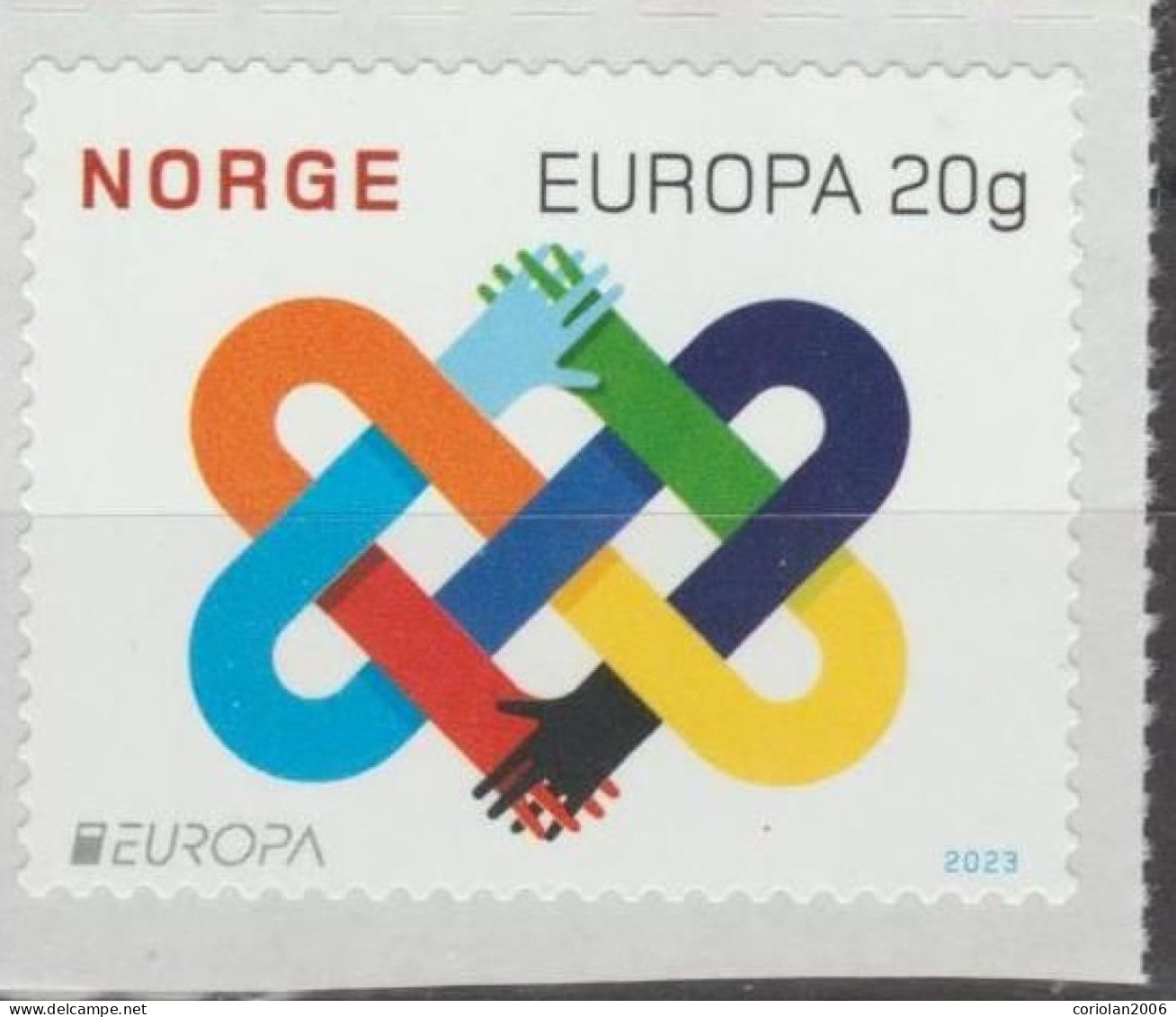 Noreg 2023 / Europa / Peace / Set 1 Stamp - 2023