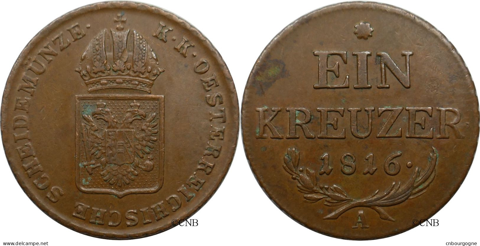 Autriche - Empire - François Ier / Franz I. - 1 Kreuzer 1816 A - TTB/XF45 - Mon5455 - Oesterreich