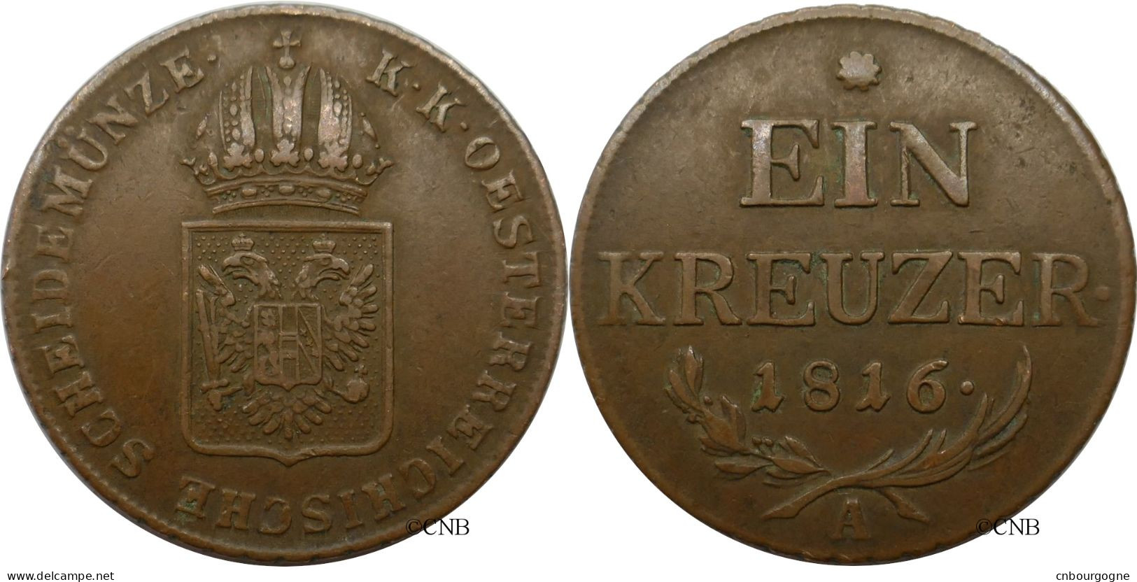 Autriche - Empire - François Ier / Franz I. - 1 Kreuzer 1816 A - TTB/XF45 - Mon5748 - Oesterreich