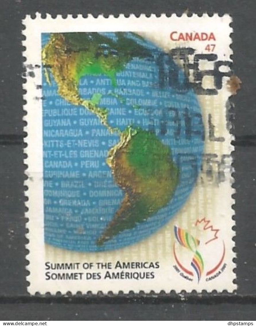 Canada 2001 Summit Of The Americas Y.T. 1856 (0) - Used Stamps