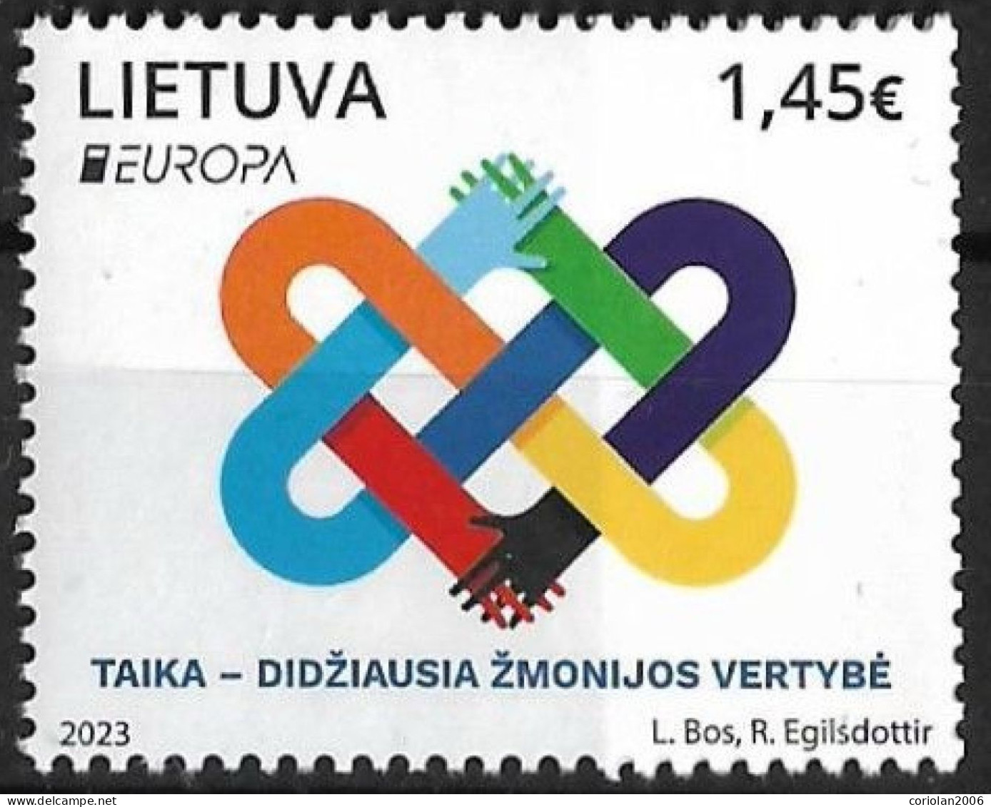 Lithuania 2023 / Europa / Peace / Set 1 Stamp - 2023