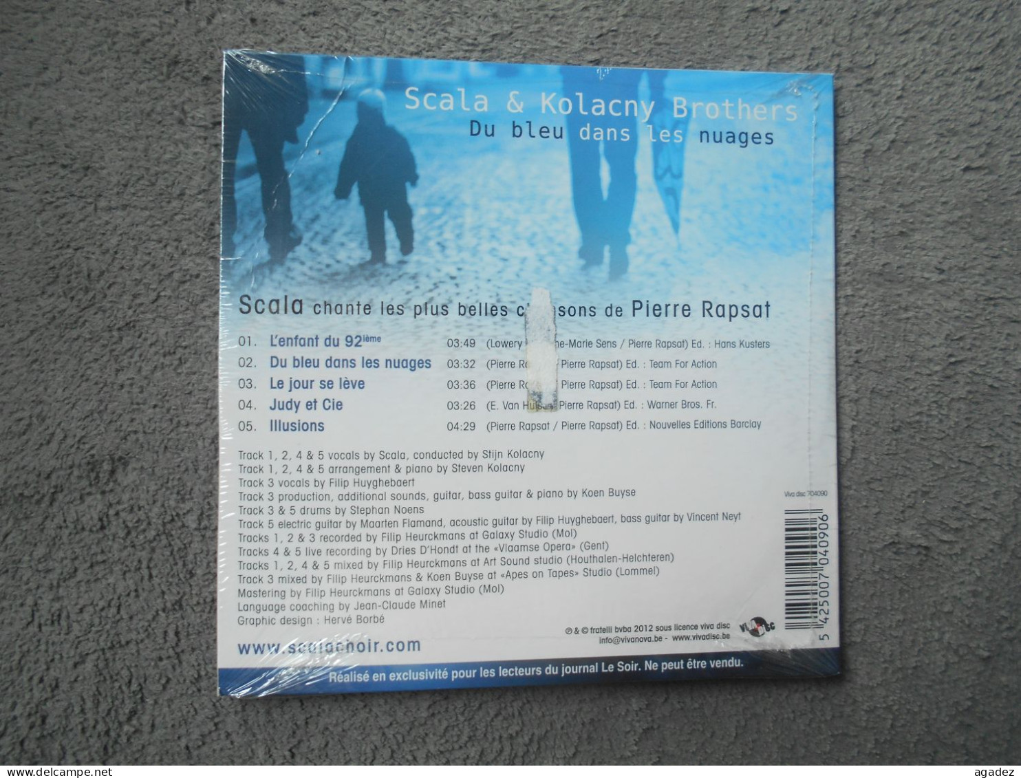 CD Pierre Rapsat "Du Bleu Dans Les Nuages " - Other - French Music