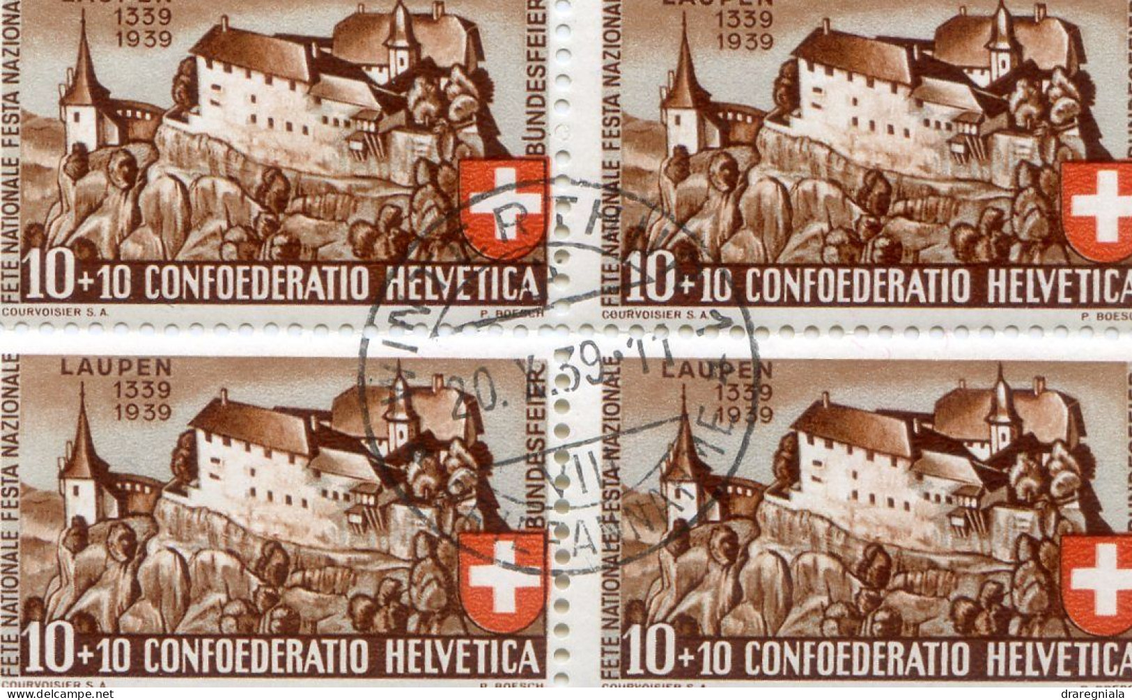 Cachet Winterthur 1939 - Château De Laupen - Pro Patria N°2 - Used Stamps