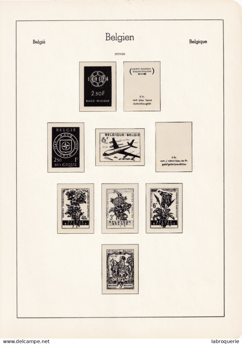 LEUCHTTURM - BELGIQUE - FEUILLES AVEC POCHETTES - Pre-printed Pages