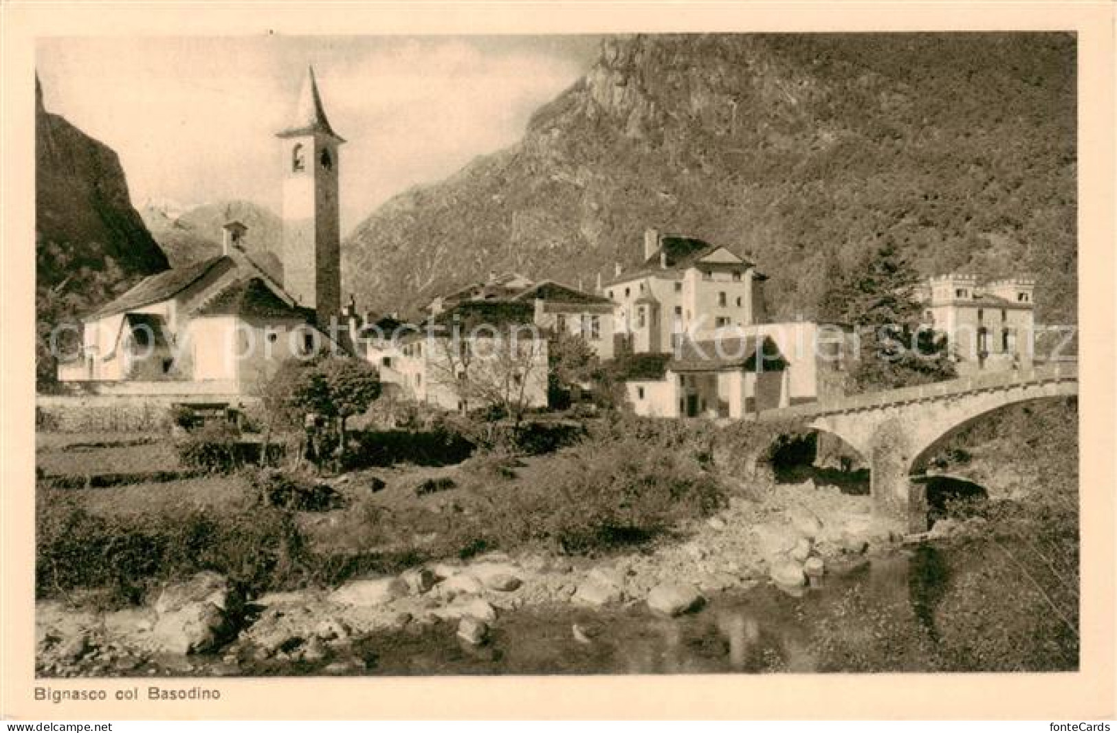 13797481 Bignasco TI Hôtel Du Glacier Eglise Col Basodino  - Autres & Non Classés