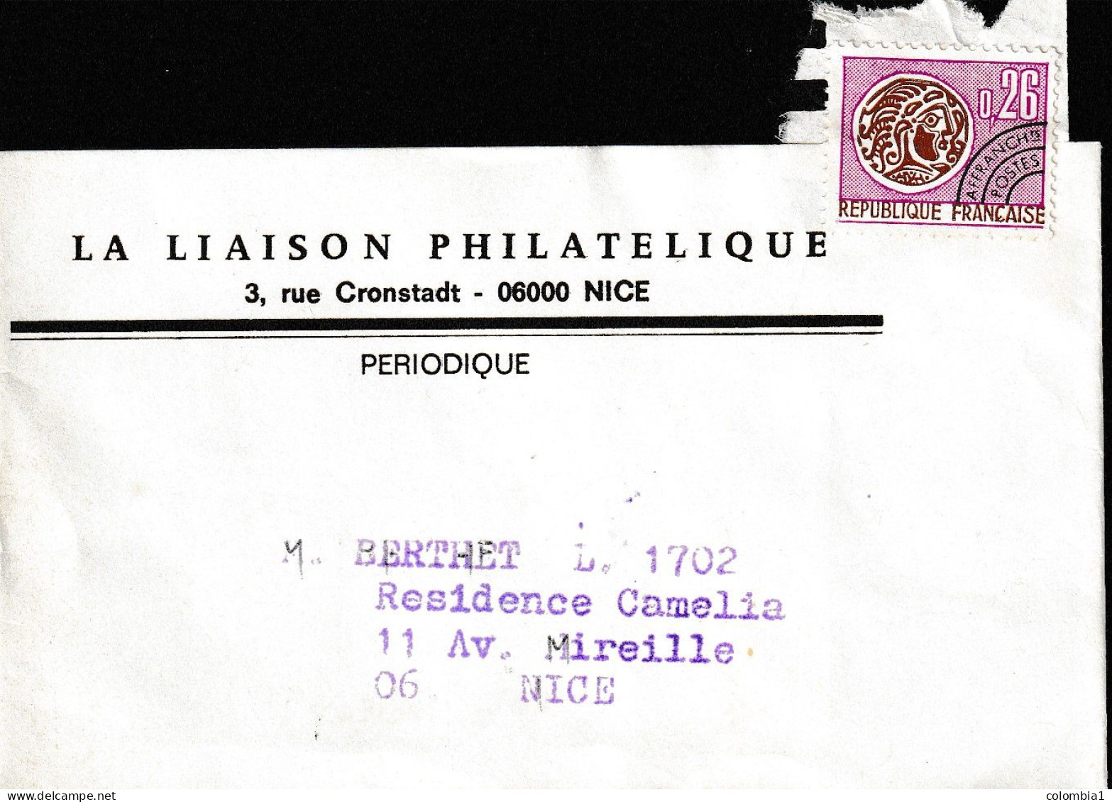 BANDE De JOURNAN "la Liaison Philatelique" Timbre Préo - Covers & Documents