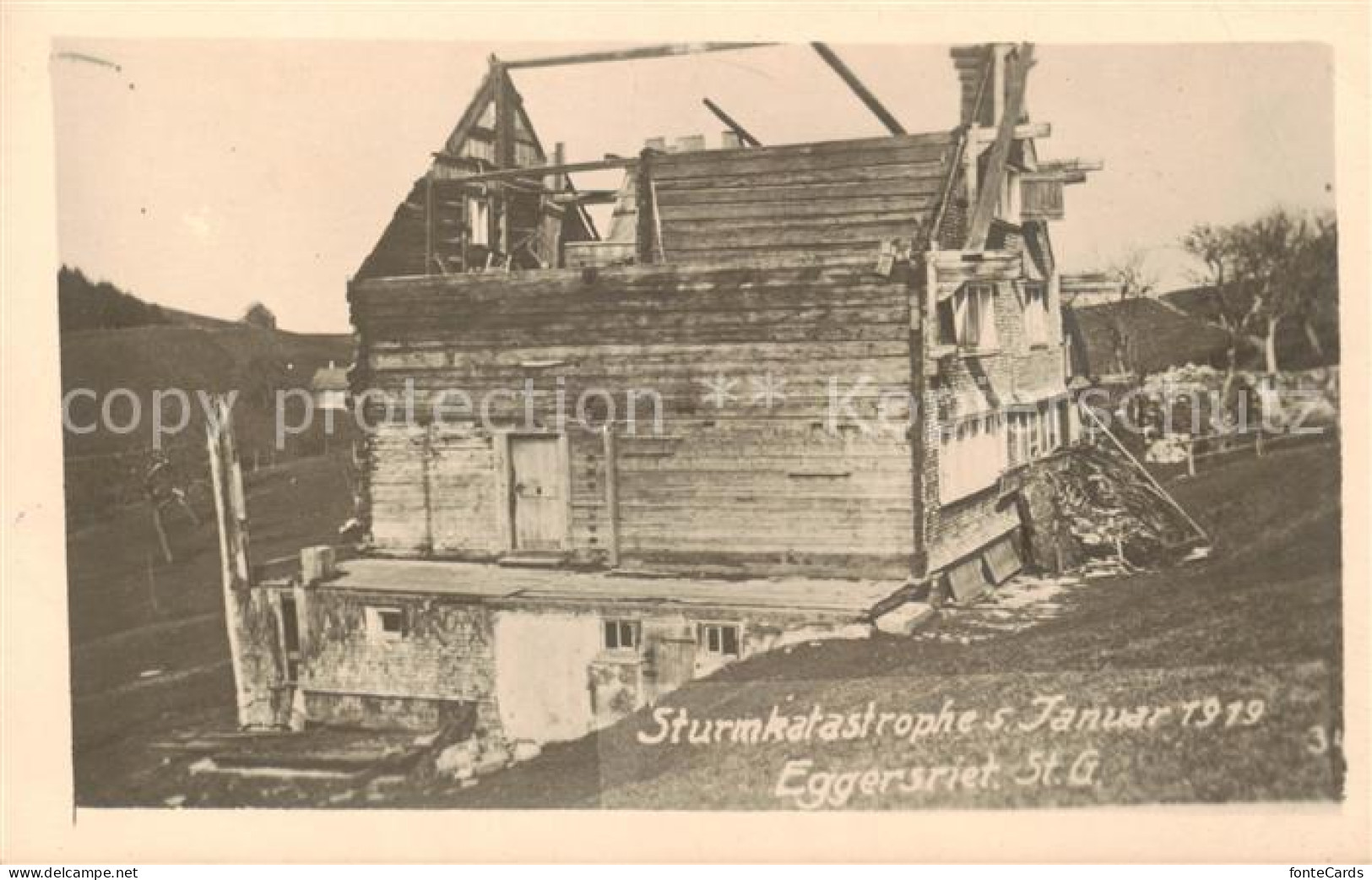 13797428 Eggersriet SG Sturmkatastrophe Januar 1919  - Sonstige & Ohne Zuordnung