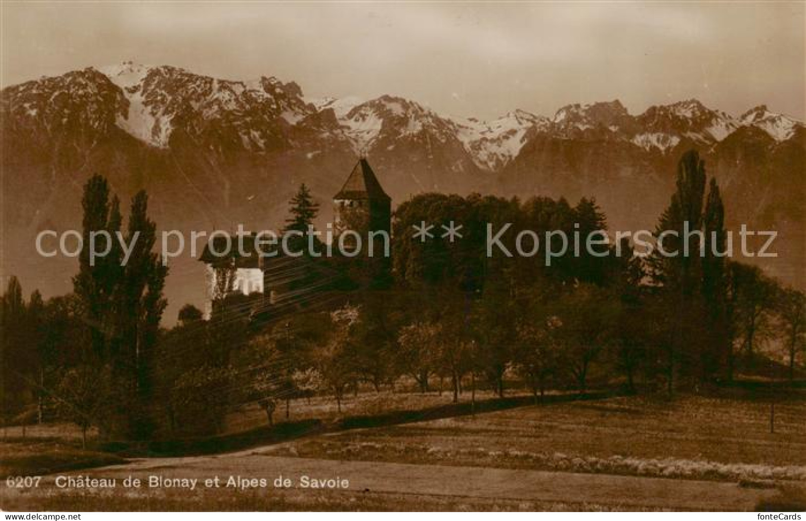 13797260 Blonay VD Chateau De Blonay Et Alpes De Savoie  - Sonstige & Ohne Zuordnung