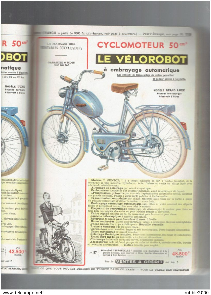 1955 CATALOGUE MANUFACTURE FRANCAISE D ARMES ET CYCLES A SAINT ETIENNE MANUFRANCE - 1950 - ...