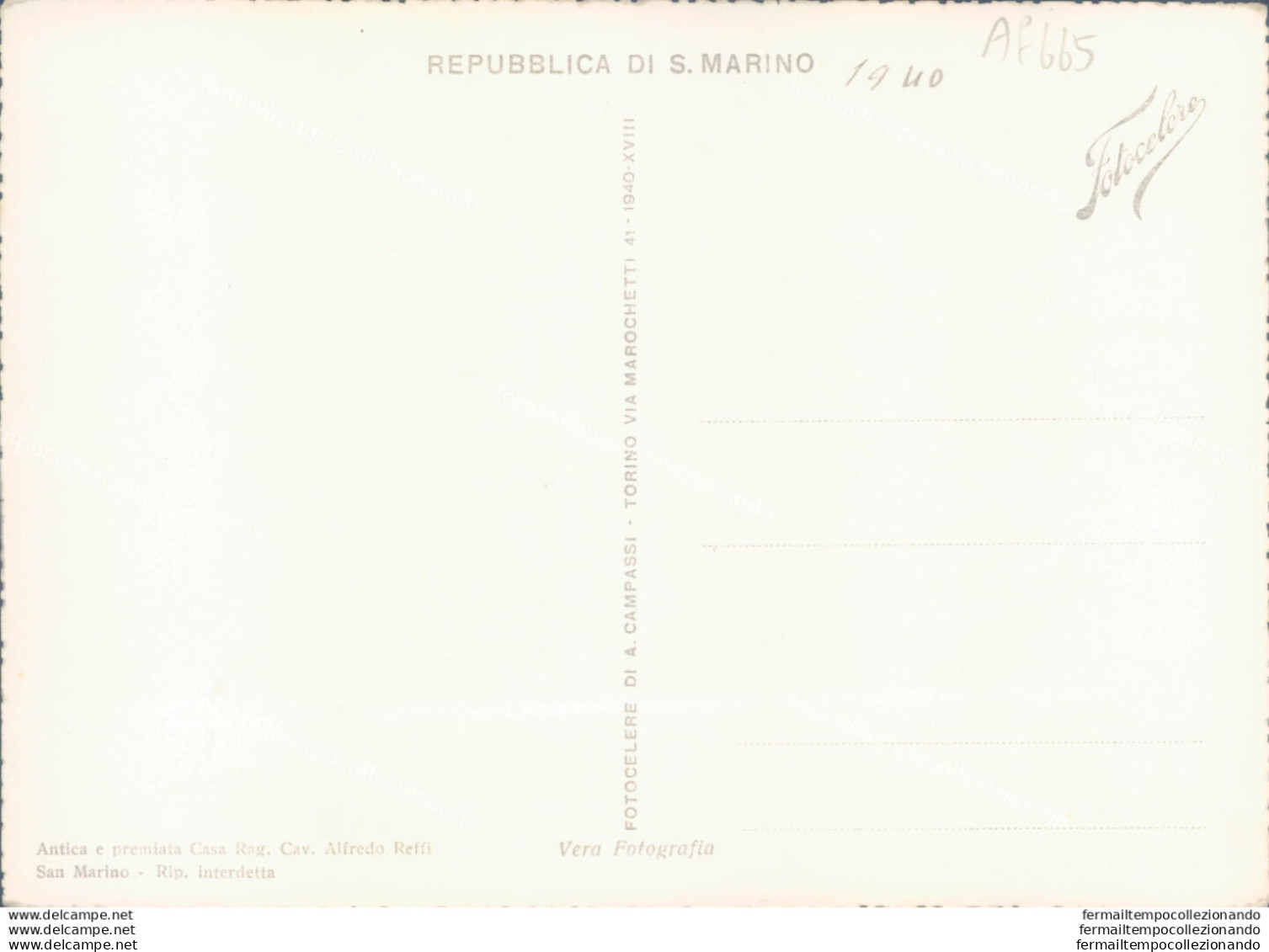 Ag665 Cartolina Repubblica Di San Marino La Rocca - Saint-Marin