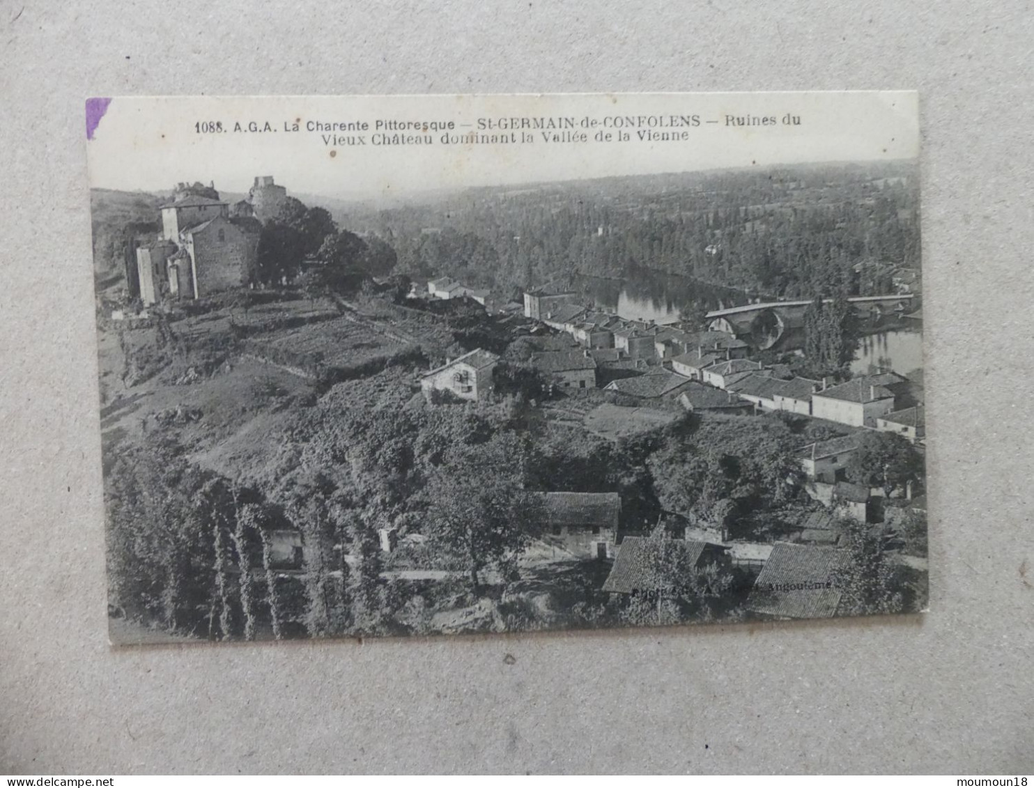 St-Germain-de-Confolens Ruines Du Vieux Chateau Dominant La Vallée De La Vienne 1088 AGA - Autres & Non Classés