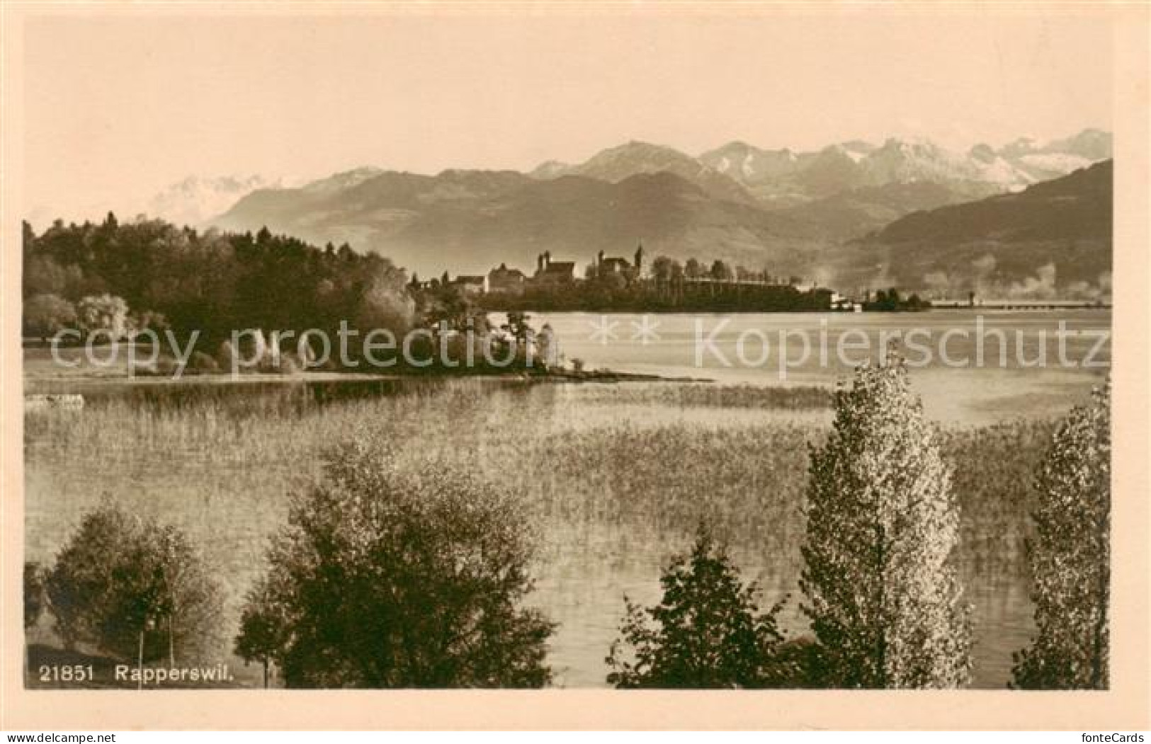 13796881 Rapperswil -Jona Rapperswyl Zuerichsee SG Panorama Blick Gegen Die Alpe - Sonstige & Ohne Zuordnung